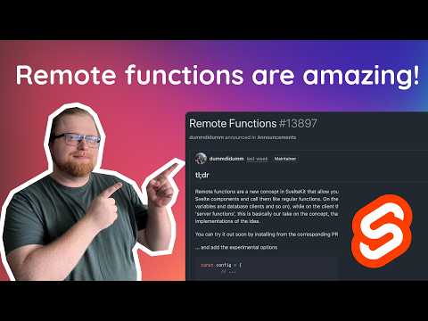 Remote Functions are here - and they are amazing! (Type-safe RPC in SvelteKit)