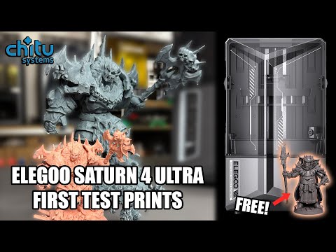 Elegoo Saturn 4 Ultra + Chitusystem Conjure Resin | Orc Minis & Baquir Test!