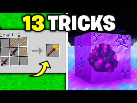 13 TRICKS in MINECRAFT die dich UNBESIEGBAR machen!