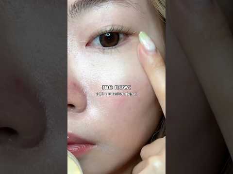 Covering dark circles hack! #makeup #kbeauty #concealer