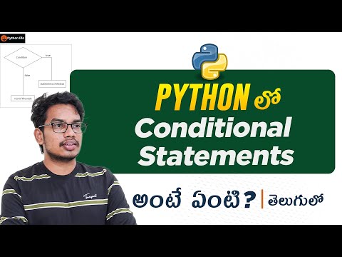 Conditional Statements in Python | Python Tutorials in Telugu | Python Control Statements