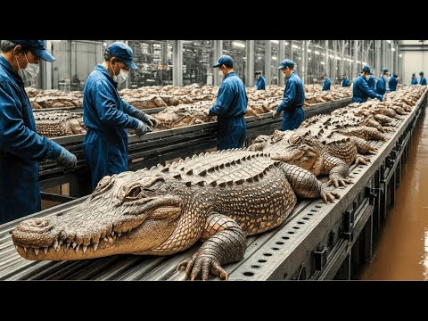 Inside a Crocodile Processing Factory – From Wild Predator to Luxury Leather