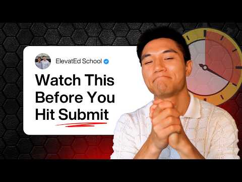 Watch This Before Submitting Your College Application