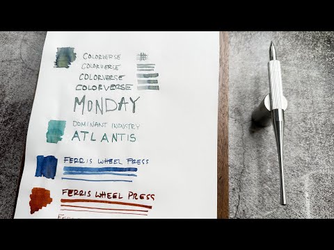 Trying the NEW Colorverse Shuttle Dip Pen 🖋️ Writing Samples and Kakimori Comparision