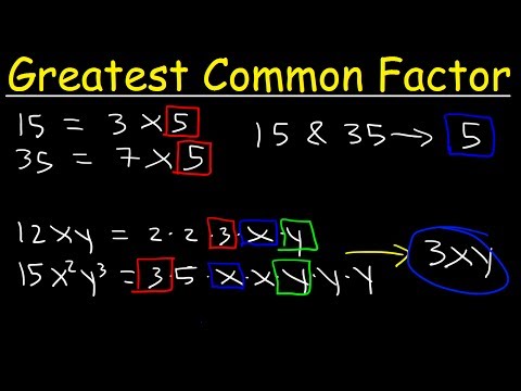 How To Find The Greatest Common Factor Quickly!