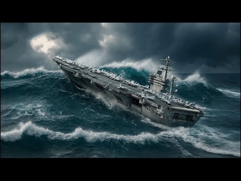 What Happens When a MONSTER WAVE Slams Into an Aircraft Carrier?