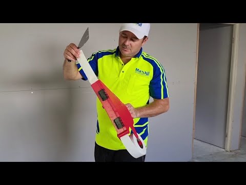 Taping Drywall Flats with "BANJO" Drywall Taping Tool