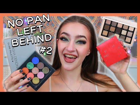 NO PAN LEFT BEHIND - EYESHADOW PROJECT PAN #2!! (2 new palettes!) #projectpan #eyeshadow #byop #mua