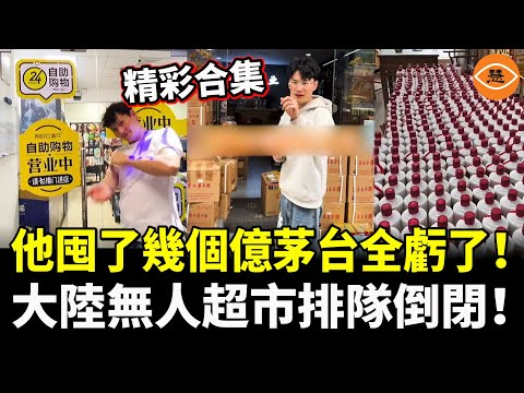 【精彩合集】成本87元的茅臺跌回300元，囤了幾個億的茅台全虧了！2年燒掉40億的中國無人超市，如今排隊倒閉！