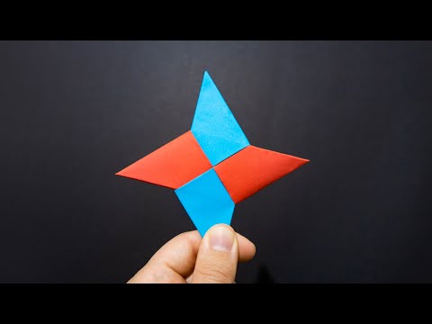 Paper Ninja Stars - Moving paper toys - Kids Craft - Paper Art - DIY - Origami - Happy Craftsman