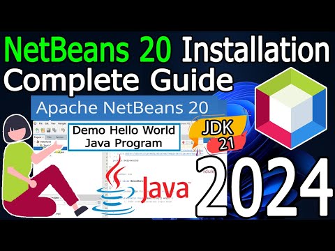 How to install NetBeans IDE 20 on Windows 11 (64 bit) [ 2024 Update ] JDK 21 | Complete guide
