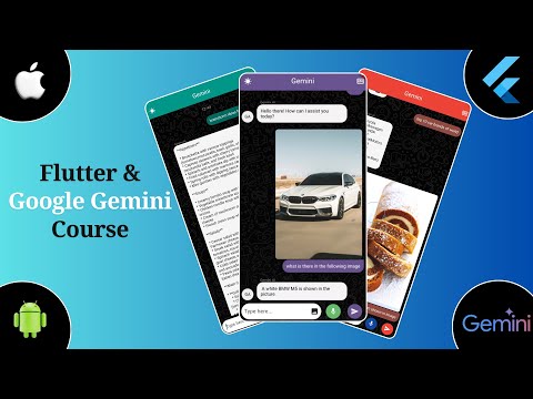 Flutter & Gemini Course - Build Chatbots & Assistant in Flutter - How to use Gemini API in Flutter