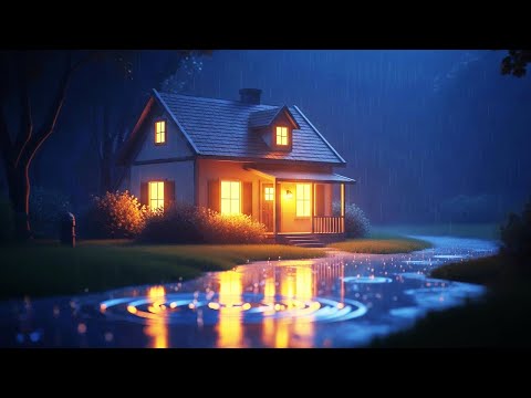 Calm Rain Sounds (No Thunder) for Sleep, Study & Relax | 雨の音とやさしい夜