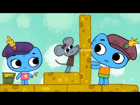 Мышонок-строитель 🐭 — Котики, вперед! — Серия 76 — Развивающий мультик о котятах