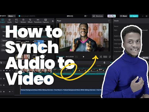 How To Sync Your Audio To Your Video using Capcut