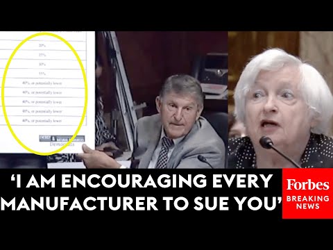 WATCH: Joe Manchin Drops The Hammer On Janet Yellen Over EV Credits Based On Legislation He Wrote