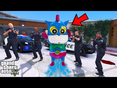 Franklin and Shinchan Transform Into Superhumans in GTA 5!