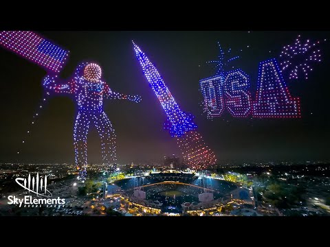 EPIC PATRIOTIC Drone Show (1,000 Drones!) Fourth of July Show