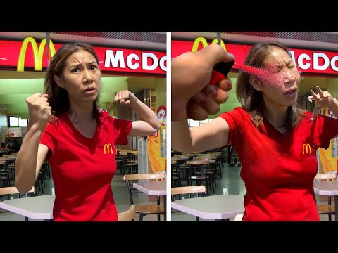 KAREN Gets PEPPER SPRAYED After Saying This.. (INSTANT KARMA)