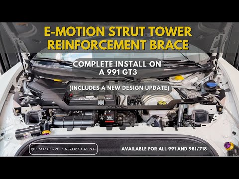 Complete Install of the E-Motion Strut Tower Brace / Reinforcement (+ Design Updates)
