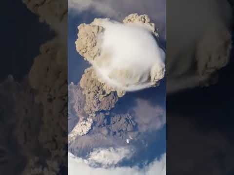 Volcanic Eruption as seen from the ISS | NASA #nasa #space