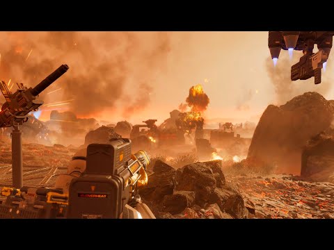 Battle with Automatons - Super Helldive Difficulty - 4K Quality - Helldivers 2