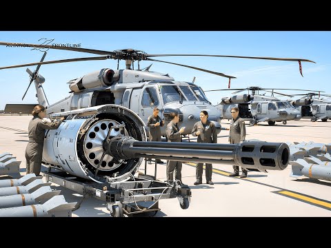 U.S. Tests New Gatling Gun GAU-18A On HH-60G Pave Hawk Helicopter That Shocks the World