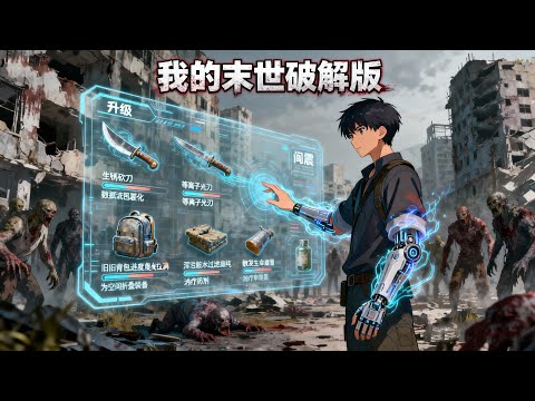 《我的末世破解版》末世降臨，他覺醒萬物升級系統！從破刀變神兵，從凡人到戰神，這場生存遊戲由我改寫規則！#逆襲 #開掛 #漫劇