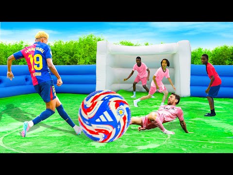 WORLD'S BIGGEST SLIP N SLIDE CLUB WORLD CUP FOOTBALL MATCH!