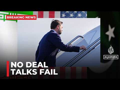 No deal after 21 hours. JD Vance Says US–Iran talks fail