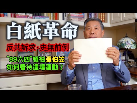 張伯笠談“白紙革命”：深度參與過“89·六四”，如何看待33年後發生的這場運動？┃洛奇訪談錄