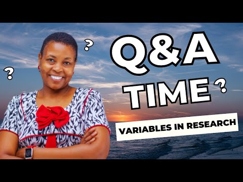 VARIABLES IN RESEARCH