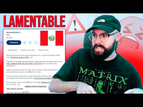 Reaccionando a trabajos BASURA de Programador en Perú 🤮 LAMENTABLE: Dev disponible los DOMINGOS