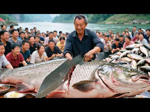贵州遵义赤水河边清水煮鱼，清波鱼卖98元一斤，煮鱼不放一滴油#麦总去哪吃