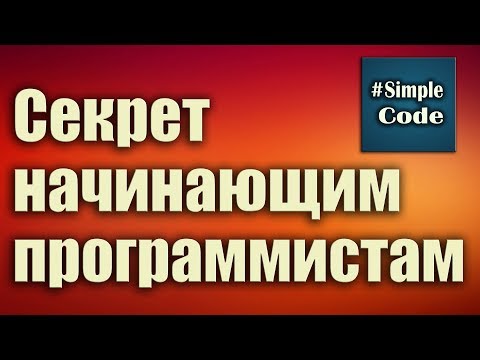 Секрет начинающим программистам. Можно ли самому самостоятельно выучить программирование.