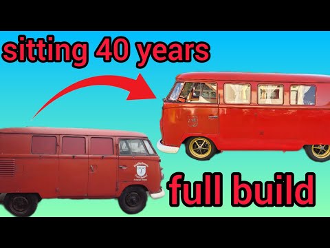 Abandoned VW T1 Bus - full restoration and camper van conversion