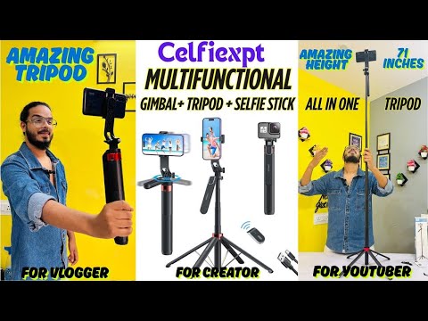 Celfiexpt Tripod & Selfie Stick Review🔥Best All in One Tripod For Youtuber | Vlogger | Creators🔥