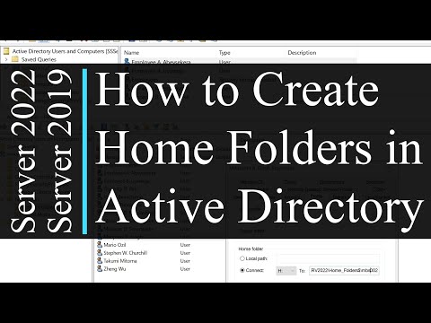 How to create Home Folders for users - Active Directory (AD) Quick Tips | Windows Server 2022 / 2019