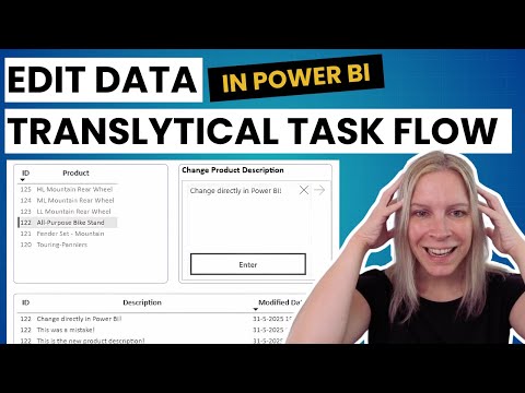 Edit data in Power BI – Translytical task flows