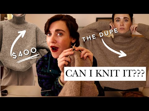 Knitting MY OWN BABAA Sweater... in 24 HOURS???