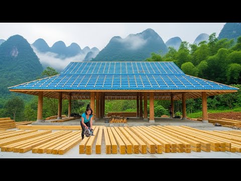 No workers, no machines: Young girl Builds her own house "better" than an Architect!