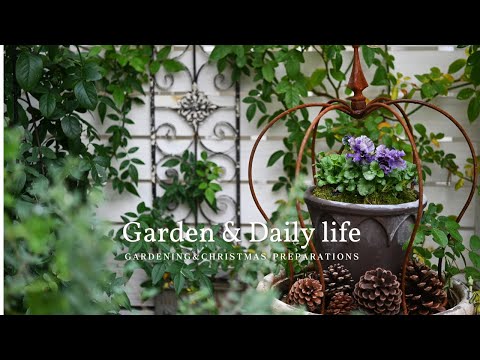 #13【Garden & Daily Life Vlog】Viola Planting / Winter Gardening / Christmas / Double Decker Planting