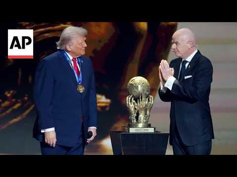 FIFA gives Donald Trump a peace prize at the 2026 World Cup draw