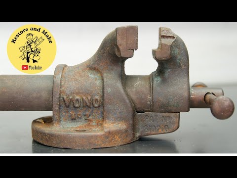 Rare Vintage British Vice Restoration - Full Repair of Very Rare Vintage Vise - Tool Restoration