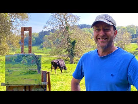 Plein Air Landscape Painting | May at Penrose Estate, Cornwall