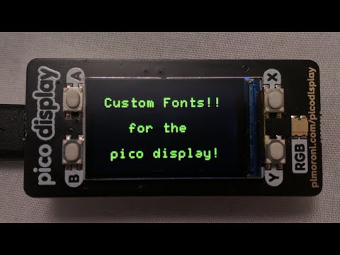 Raspberry Pi Pico display fonts in MicroPython How to design fonts for your pi pico project