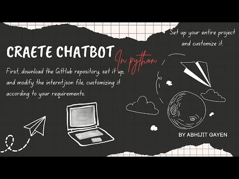 Create chatbot | customise chatbot according to your requirement | Codewithabhijit