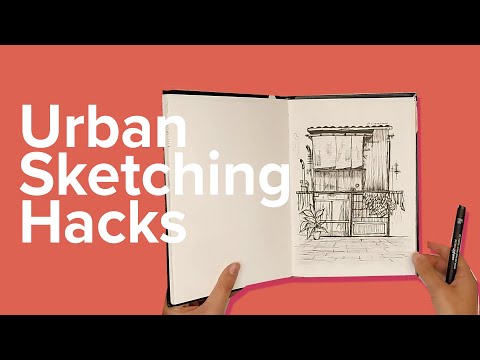 Urban Sketching HACKS PART 1 | How you can create better urban sketches | Winsor and Newton, Uniball