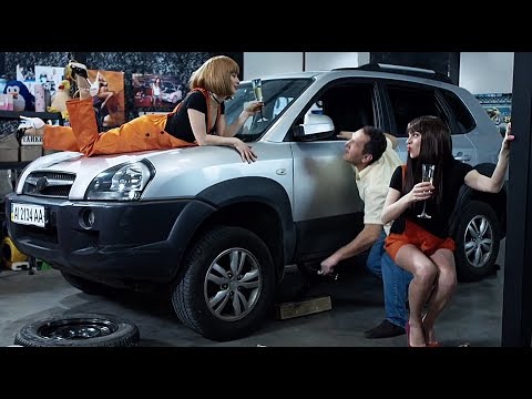 Приколы - ржака на СТО. Сексуальные автомеханики устроили шиномонтаж | Дизель Студио, 2019