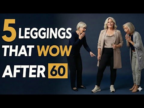5 Ways to Wear LEGGINGS For Women Over 60 | 5 Outfit Ideas for Mature Women 